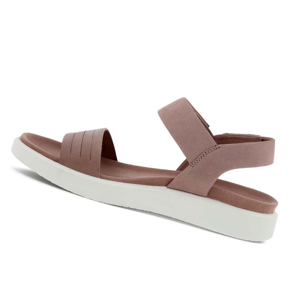 Women's Ecco Flowt Flat Sandals Pink | Canada 180GSO